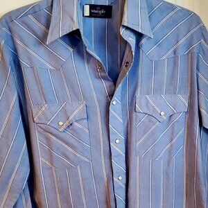 Wrangler Long Sleeve Mens Western snap shirt